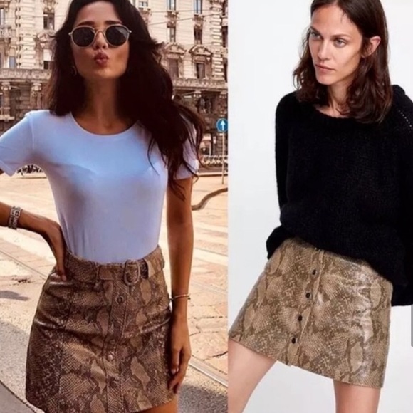Zara snake print skirt - Picture 3 of 6